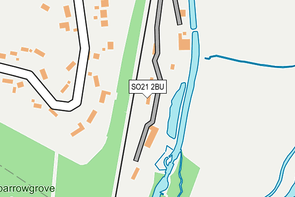 SO21 2BU map - OS OpenMap – Local (Ordnance Survey)