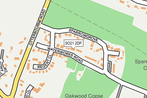 SO21 2DP map - OS OpenMap – Local (Ordnance Survey)
