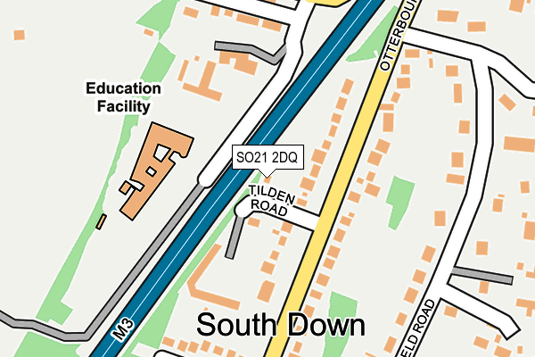 SO21 2DQ map - OS OpenMap – Local (Ordnance Survey)
