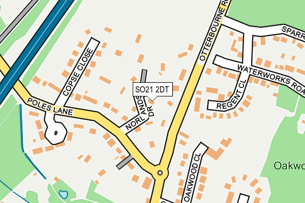 SO21 2DT map - OS OpenMap – Local (Ordnance Survey)