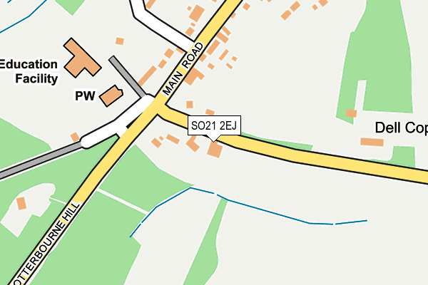 SO21 2EJ map - OS OpenMap – Local (Ordnance Survey)