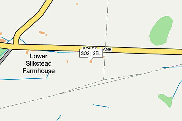 SO21 2EL map - OS OpenMap – Local (Ordnance Survey)