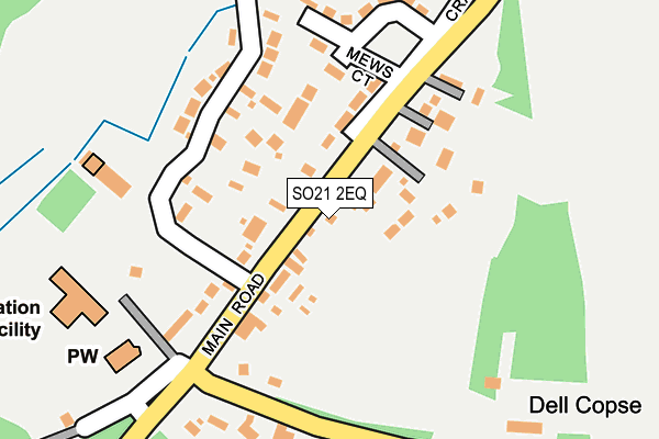 SO21 2EQ map - OS OpenMap – Local (Ordnance Survey)