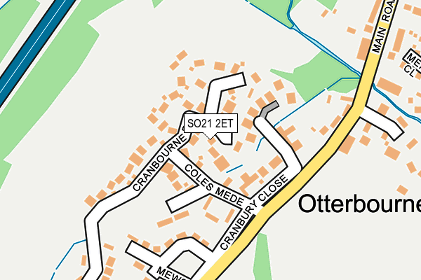 SO21 2ET map - OS OpenMap – Local (Ordnance Survey)