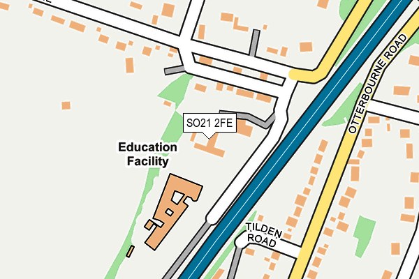 SO21 2FE map - OS OpenMap – Local (Ordnance Survey)