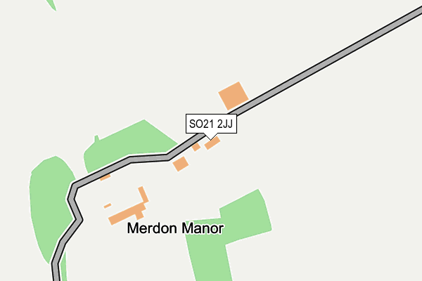 SO21 2JJ map - OS OpenMap – Local (Ordnance Survey)