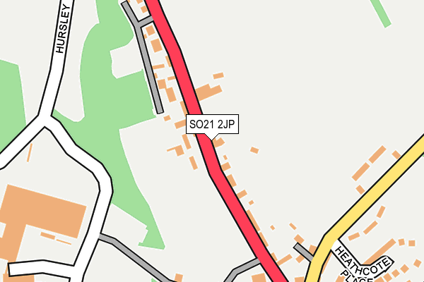 SO21 2JP map - OS OpenMap – Local (Ordnance Survey)