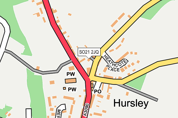 SO21 2JQ map - OS OpenMap – Local (Ordnance Survey)