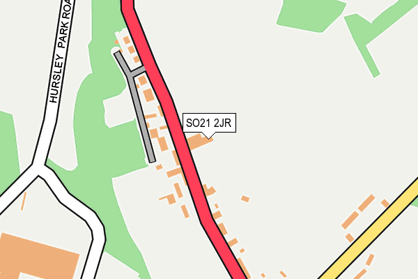 SO21 2JR map - OS OpenMap – Local (Ordnance Survey)