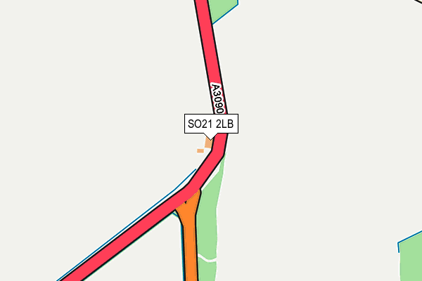 SO21 2LB map - OS OpenMap – Local (Ordnance Survey)