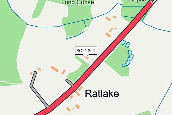 SO21 2LD map - OS OpenMap – Local (Ordnance Survey)