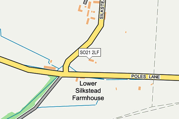 SO21 2LF map - OS OpenMap – Local (Ordnance Survey)