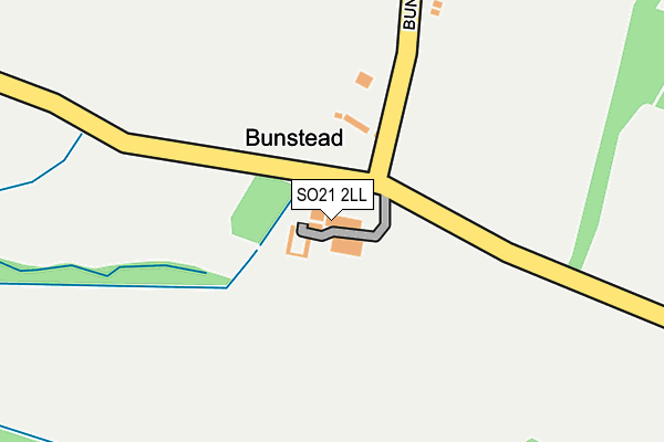 SO21 2LL map - OS OpenMap – Local (Ordnance Survey)