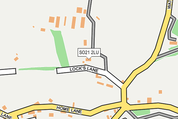 SO21 2LU map - OS OpenMap – Local (Ordnance Survey)