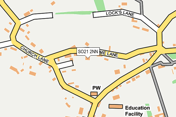SO21 2NN map - OS OpenMap – Local (Ordnance Survey)