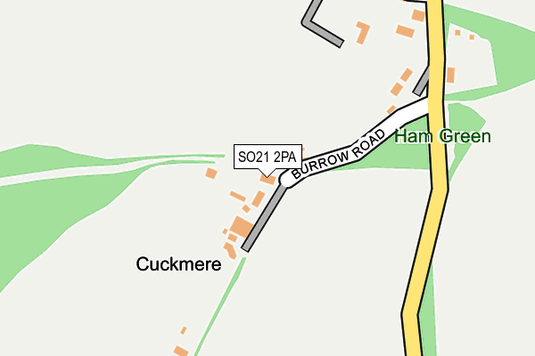 SO21 2PA map - OS OpenMap – Local (Ordnance Survey)