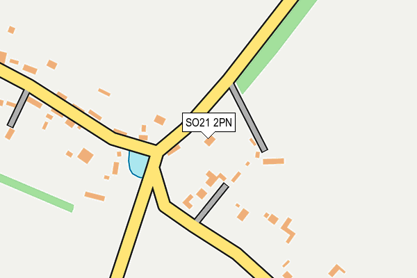 SO21 2PN map - OS OpenMap – Local (Ordnance Survey)