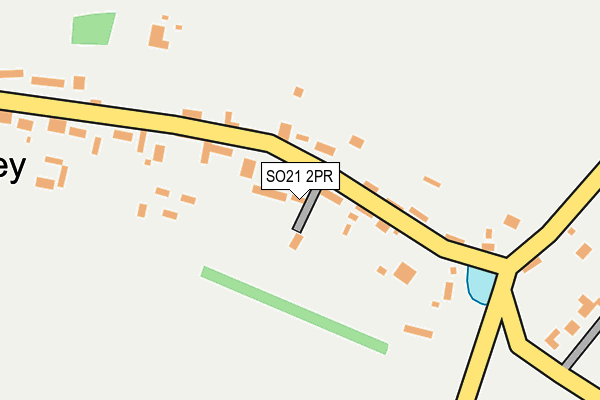 SO21 2PR map - OS OpenMap – Local (Ordnance Survey)