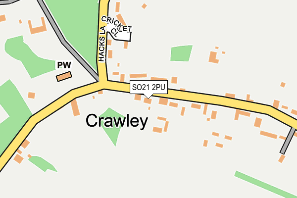 SO21 2PU map - OS OpenMap – Local (Ordnance Survey)