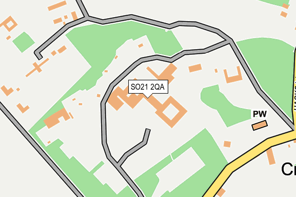 SO21 2QA map - OS OpenMap – Local (Ordnance Survey)