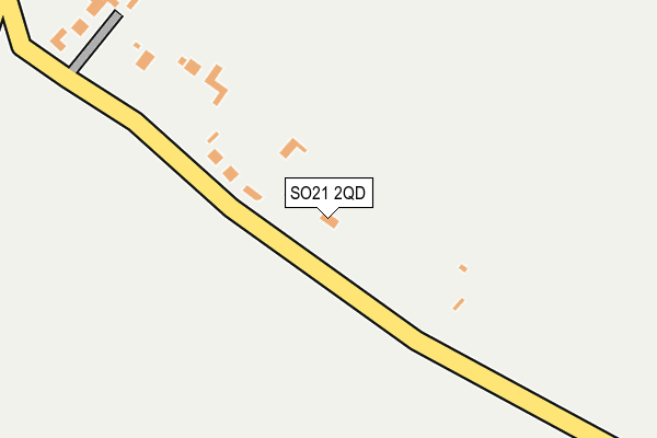 SO21 2QD map - OS OpenMap – Local (Ordnance Survey)