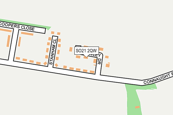 SO21 2QW map - OS OpenMap – Local (Ordnance Survey)