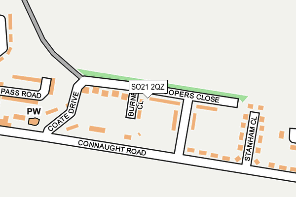 SO21 2QZ map - OS OpenMap – Local (Ordnance Survey)