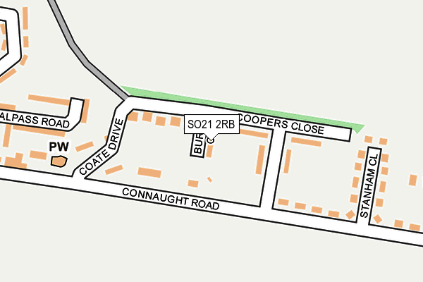 SO21 2RB map - OS OpenMap – Local (Ordnance Survey)