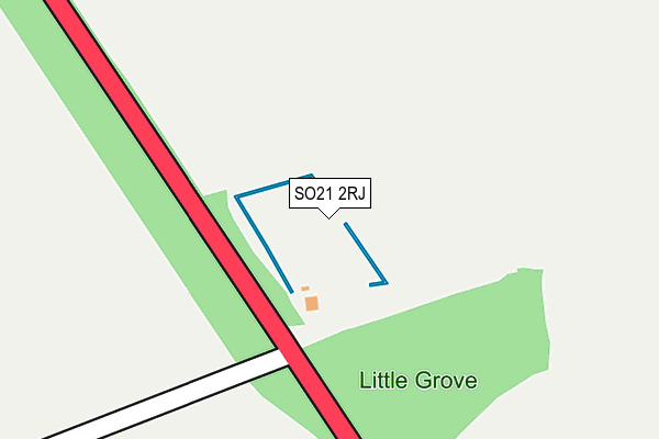 SO21 2RJ map - OS OpenMap – Local (Ordnance Survey)