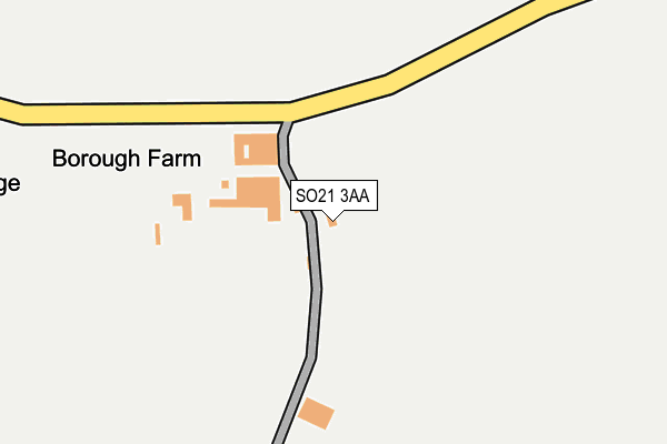 SO21 3AA map - OS OpenMap – Local (Ordnance Survey)