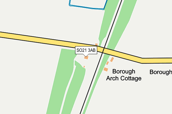 SO21 3AB map - OS OpenMap – Local (Ordnance Survey)