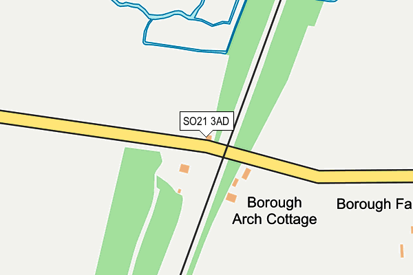 SO21 3AD map - OS OpenMap – Local (Ordnance Survey)