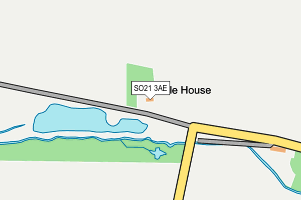 SO21 3AE map - OS OpenMap – Local (Ordnance Survey)