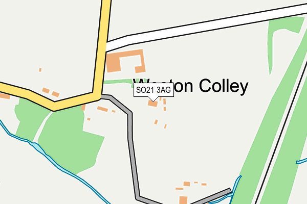 SO21 3AG map - OS OpenMap – Local (Ordnance Survey)