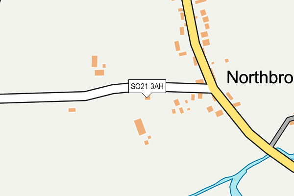 SO21 3AH map - OS OpenMap – Local (Ordnance Survey)