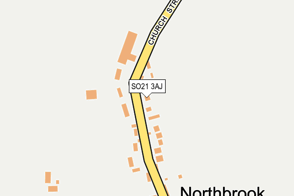 SO21 3AJ map - OS OpenMap – Local (Ordnance Survey)