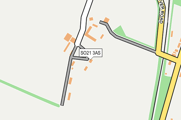 SO21 3AS map - OS OpenMap – Local (Ordnance Survey)