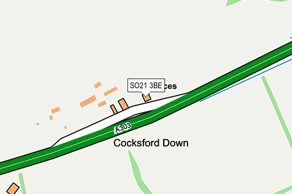 SO21 3BE map - OS OpenMap – Local (Ordnance Survey)