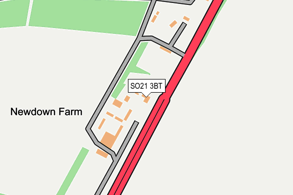 SO21 3BT map - OS OpenMap – Local (Ordnance Survey)