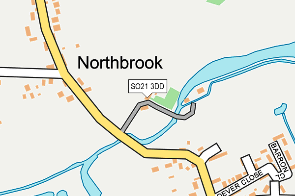 SO21 3DD map - OS OpenMap – Local (Ordnance Survey)