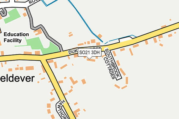 SO21 3DH map - OS OpenMap – Local (Ordnance Survey)