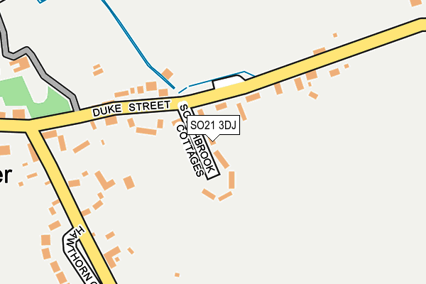 SO21 3DJ map - OS OpenMap – Local (Ordnance Survey)