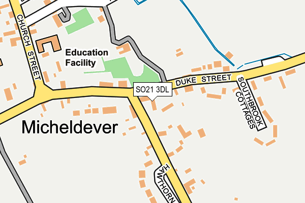 SO21 3DL map - OS OpenMap – Local (Ordnance Survey)