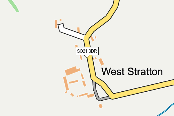 SO21 3DR map - OS OpenMap – Local (Ordnance Survey)