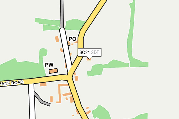 SO21 3DT map - OS OpenMap – Local (Ordnance Survey)