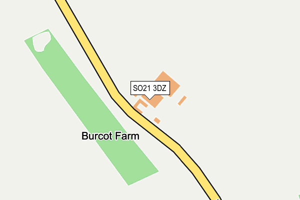 SO21 3DZ map - OS OpenMap – Local (Ordnance Survey)