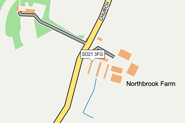 SO21 3FG map - OS OpenMap – Local (Ordnance Survey)