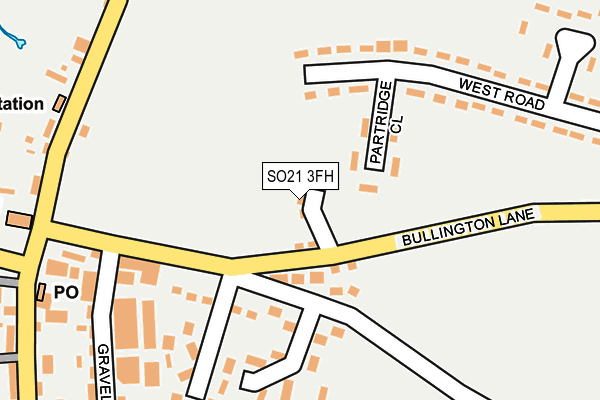 SO21 3FH map - OS OpenMap – Local (Ordnance Survey)