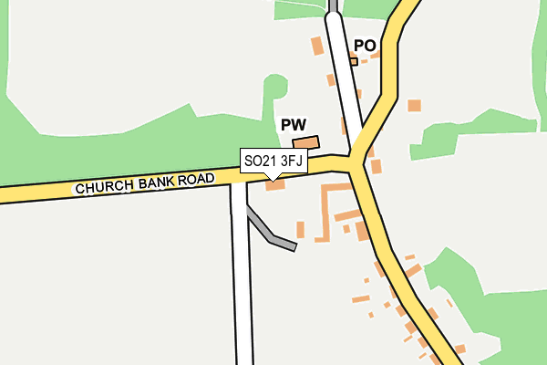 SO21 3FJ map - OS OpenMap – Local (Ordnance Survey)