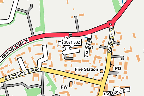 SO21 3GZ map - OS OpenMap – Local (Ordnance Survey)